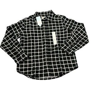 Long Sleeve Flannel Shirt - Size: L (10/12)